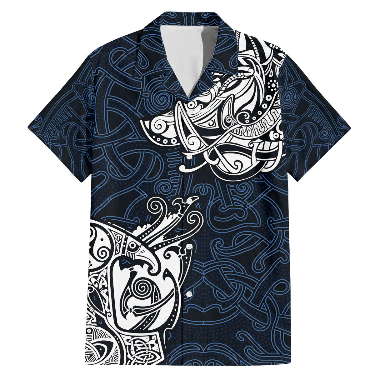 Viking Family Matching Mermaid Dress and Hawaiian Shirt Legendary Viking Boar and Intricate Norse Patterns - Wonder Print Shop