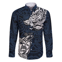 Viking Family Matching Off Shoulder Short Dress and Hawaiian Shirt Legendary Viking Boar and Intricate Norse Patterns - Wonder Print Shop