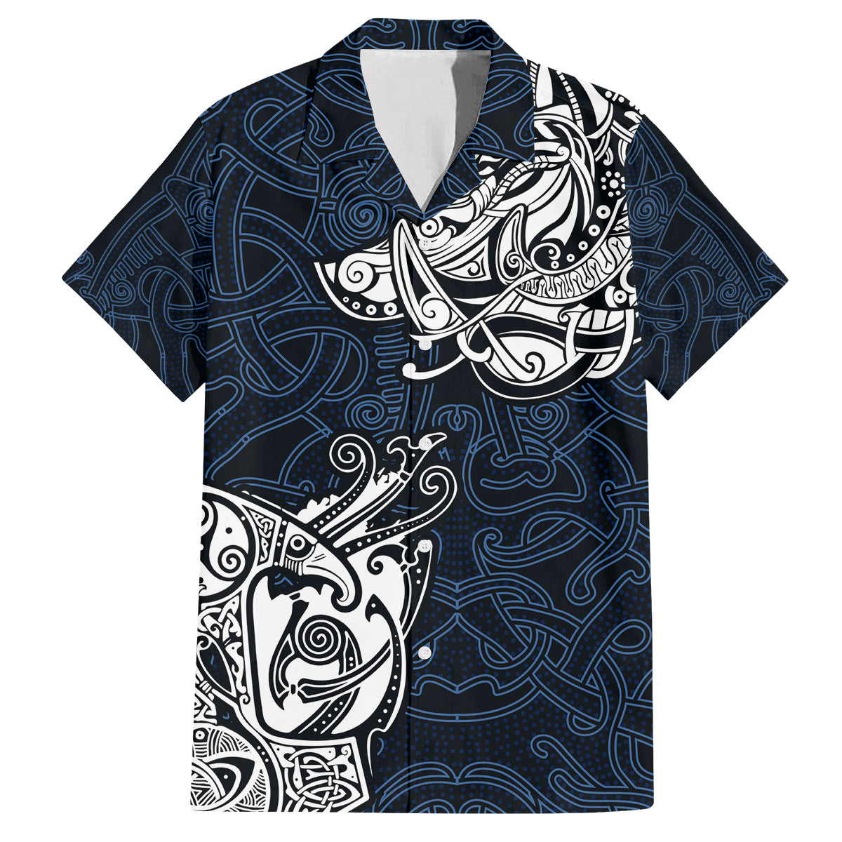 Viking Family Matching Puletasi Dress and Hawaiian Shirt Legendary Viking Boar and Intricate Norse Patterns - Wonder Print Shop
