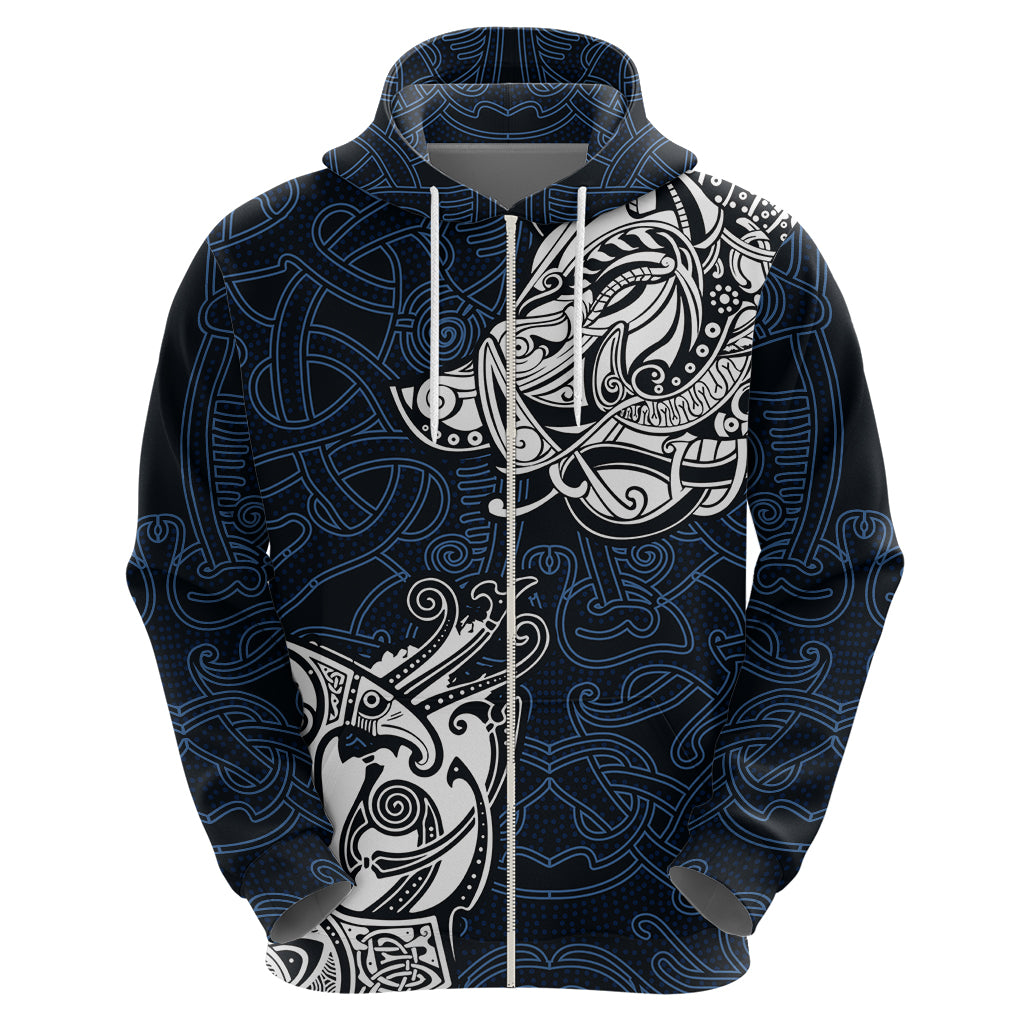 Viking Hoodie Legendary Viking Boar and Intricate Norse Patterns - Wonder Print Shop