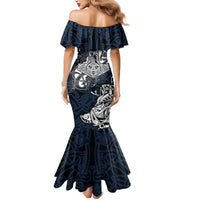 Viking Mermaid Dress Legendary Viking Boar and Intricate Norse Patterns - Wonder Print Shop