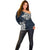 Viking Off Shoulder Sweater Legendary Viking Boar and Intricate Norse Patterns - Wonder Print Shop