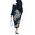 Viking Off The Shoulder Long Sleeve Dress Legendary Viking Boar and Intricate Norse Patterns - Wonder Print Shop