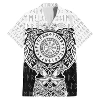 Viking Tattoo Family Matching Mermaid Dress and Hawaiian Shirt Hugin And Munin Asgardian Ravens Grunge Art - Wonder Print Shop