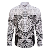 Viking Tattoo Family Matching Summer Maxi Dress and Hawaiian Shirt Hugin And Munin Asgardian Ravens Grunge Art - Wonder Print Shop