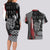 Viking Couples Matching Long Sleeve Bodycon Dress and Hawaiian Shirt Warrior Come To Valhalla - Wonder Print Shop