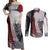 Viking Couples Matching Off Shoulder Maxi Dress and Long Sleeve Button Shirts Warrior Come To Valhalla - Wonder Print Shop