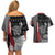 Viking Couples Matching Off Shoulder Short Dress and Hawaiian Shirt Warrior Come To Valhalla - Wonder Print Shop