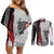 Viking Couples Matching Off Shoulder Short Dress and Long Sleeve Button Shirts Warrior Come To Valhalla - Wonder Print Shop