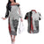 Viking Couples Matching Off The Shoulder Long Sleeve Dress and Hawaiian Shirt Warrior Come To Valhalla - Wonder Print Shop