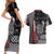 Viking Couples Matching Short Sleeve Bodycon Dress and Hawaiian Shirt Warrior Come To Valhalla - Wonder Print Shop