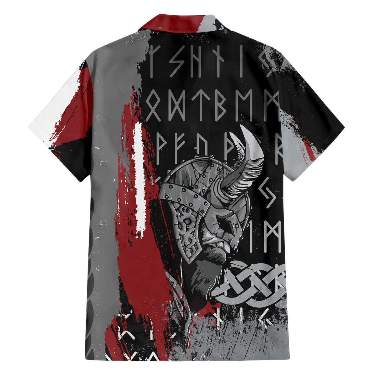 Viking Family Matching Short Sleeve Bodycon Dress and Hawaiian Shirt Warrior Come To Valhalla - Wonder Print Shop