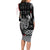 Viking Long Sleeve Bodycon Dress Warrior Come To Valhalla - Wonder Print Shop