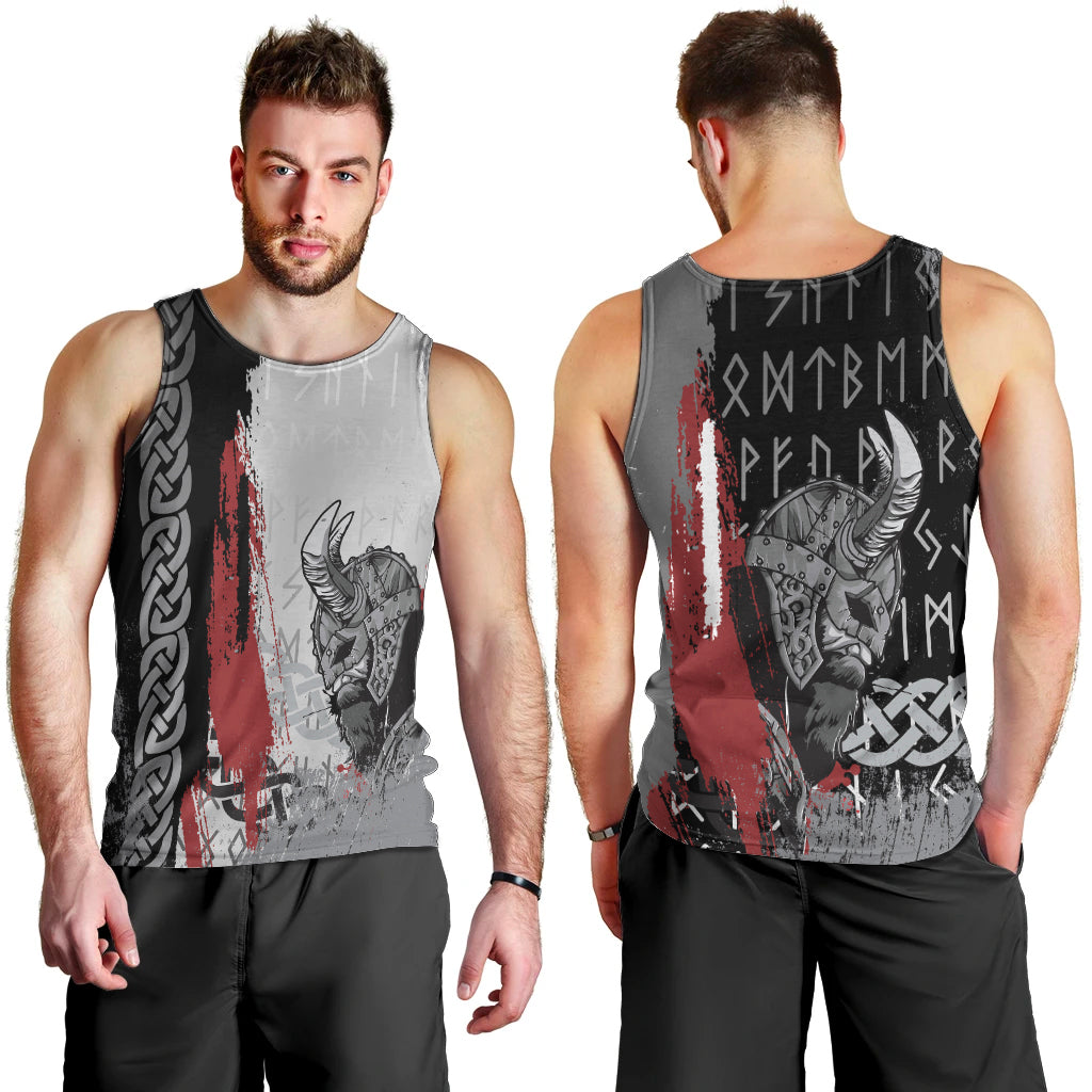 Viking Men Tank Top Warrior Come To Valhalla - Wonder Print Shop