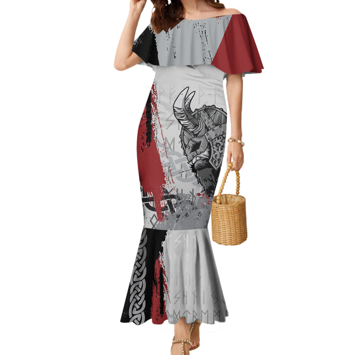 Viking Mermaid Dress Warrior Come To Valhalla - Wonder Print Shop