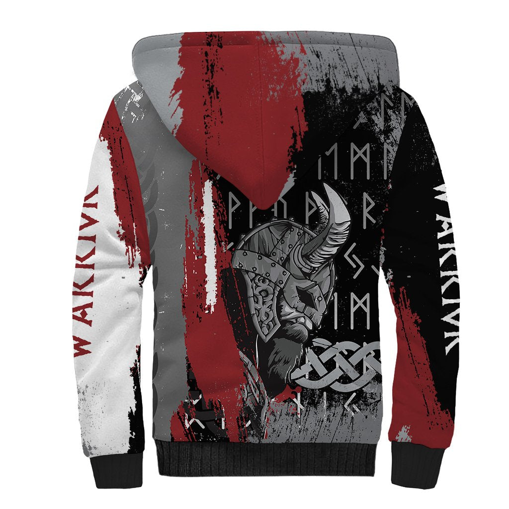 Viking Sherpa Hoodie Warrior Come To Valhalla - Wonder Print Shop