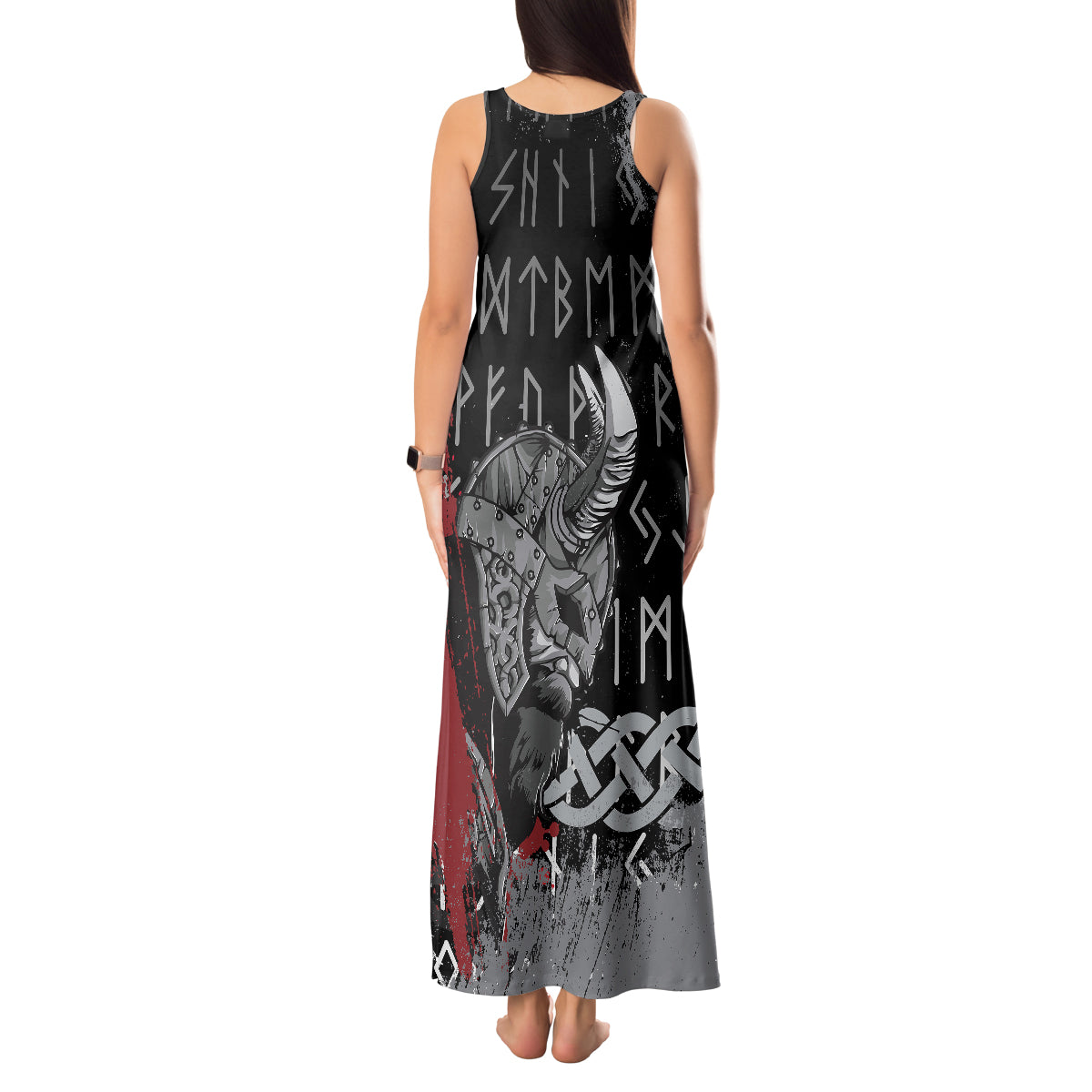 Viking Tank Maxi Dress Warrior Come To Valhalla - Wonder Print Shop