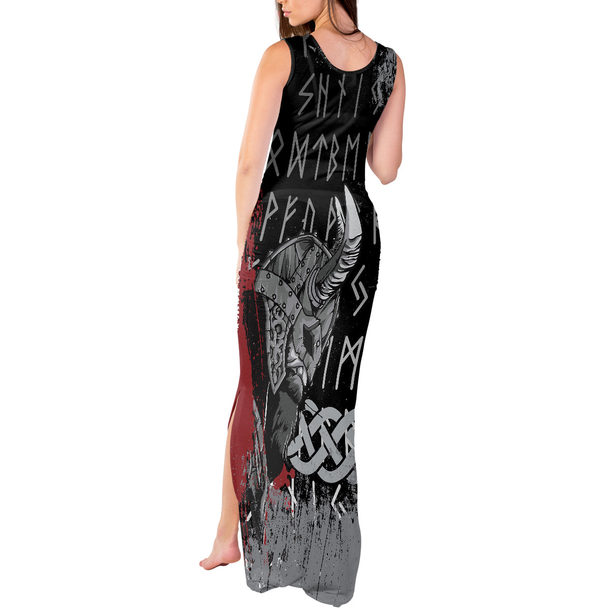 Viking Tank Maxi Dress Warrior Come To Valhalla - Wonder Print Shop