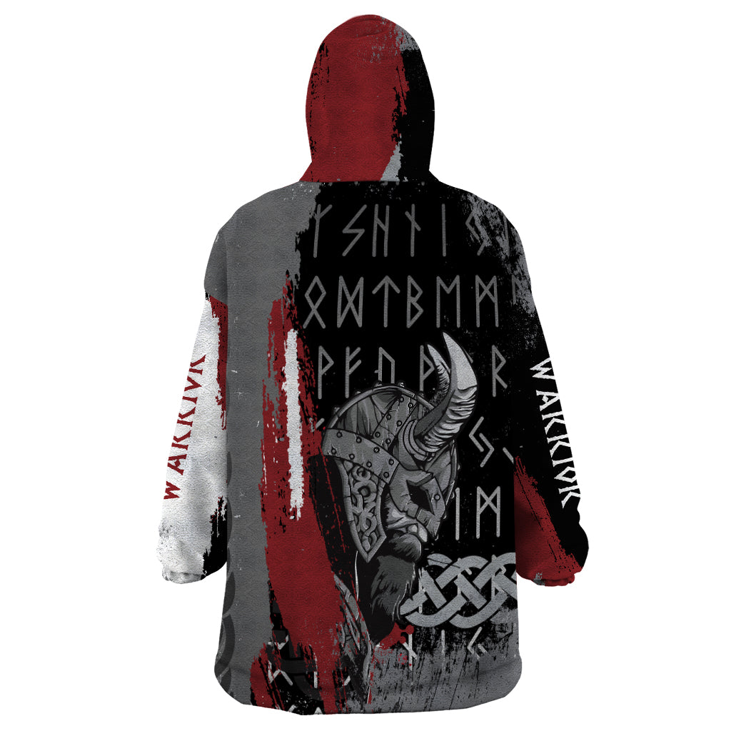 Viking Wearable Blanket Hoodie Warrior Come To Valhalla - Wonder Print Shop