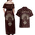 Viking Couples Matching Off Shoulder Maxi Dress and Hawaiian Shirt Yggdrasil Pattern And Ancient Rune - Wonder Print Shop