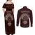 Viking Couples Matching Off Shoulder Maxi Dress and Long Sleeve Button Shirts Yggdrasil Pattern And Ancient Rune - Wonder Print Shop