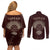 Viking Couples Matching Off Shoulder Short Dress and Long Sleeve Button Shirts Yggdrasil Pattern And Ancient Rune - Wonder Print Shop