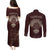Viking Couples Matching Puletasi Dress and Long Sleeve Button Shirts Yggdrasil Pattern And Ancient Rune - Wonder Print Shop