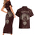 Viking Couples Matching Short Sleeve Bodycon Dress and Hawaiian Shirt Yggdrasil Pattern And Ancient Rune - Wonder Print Shop