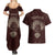 Viking Couples Matching Summer Maxi Dress and Hawaiian Shirt Yggdrasil Pattern And Ancient Rune - Wonder Print Shop