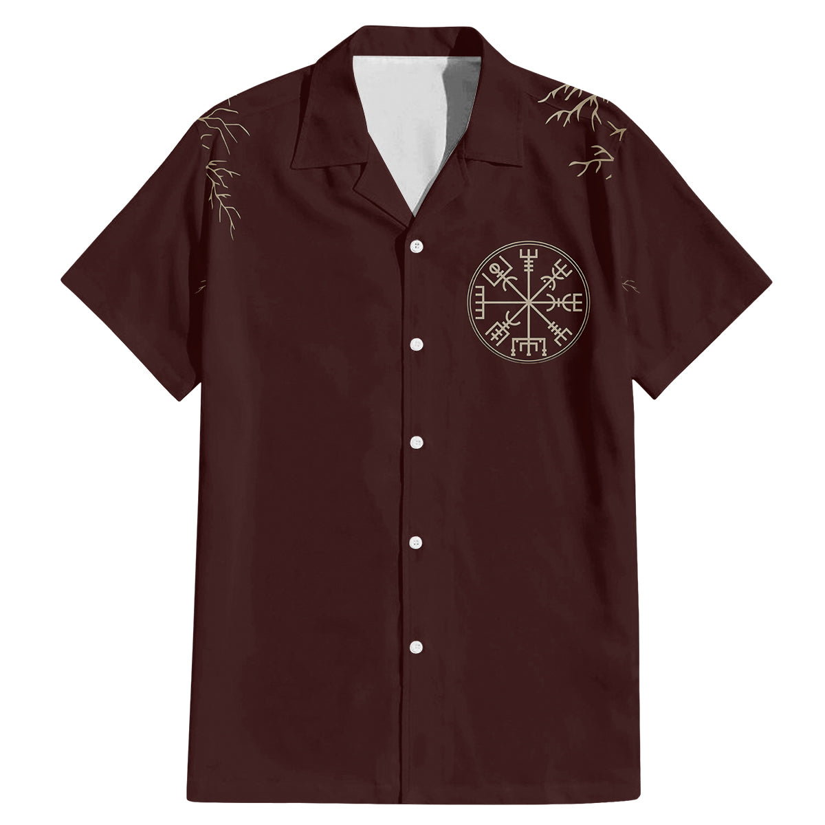 Viking Family Matching Mermaid Dress and Hawaiian Shirt Yggdrasil Pattern And Ancient Rune - Wonder Print Shop