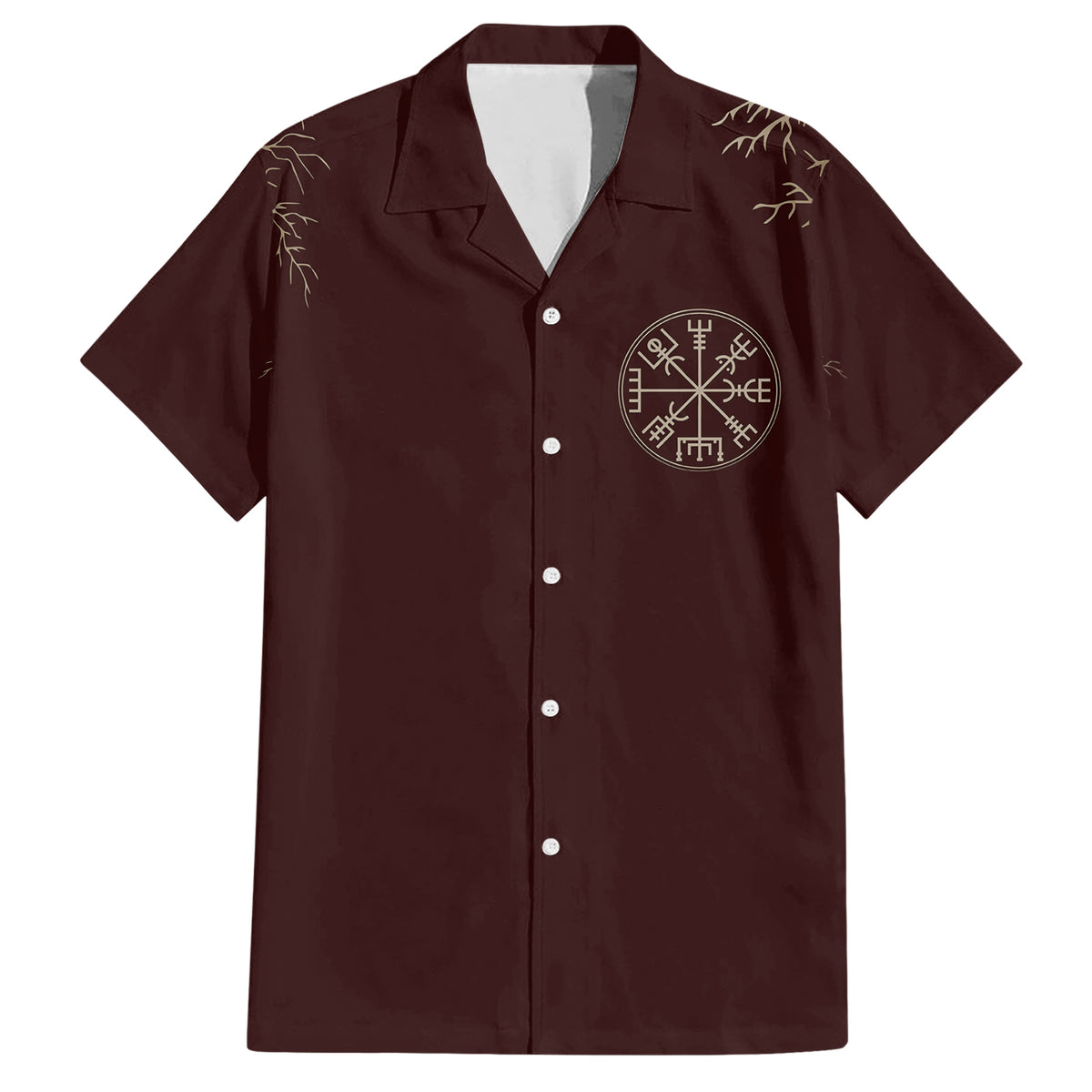 Viking Hawaiian Shirt Yggdrasil Pattern And Ancient Rune - Wonder Print Shop