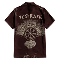 Viking Hawaiian Shirt Yggdrasil Pattern And Ancient Rune - Wonder Print Shop