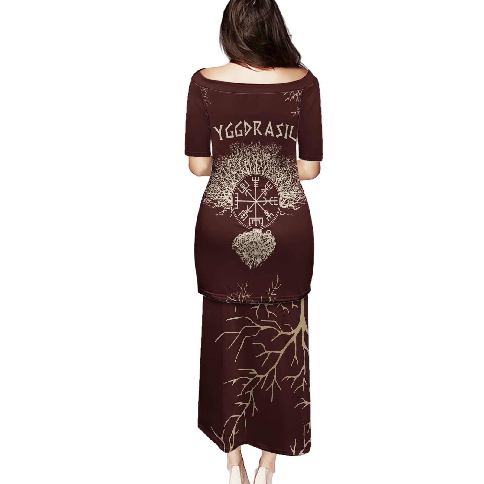 Viking Puletasi Yggdrasil Pattern And Ancient Rune - Wonder Print Shop