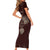 Viking Short Sleeve Bodycon Dress Yggdrasil Pattern And Ancient Rune - Wonder Print Shop