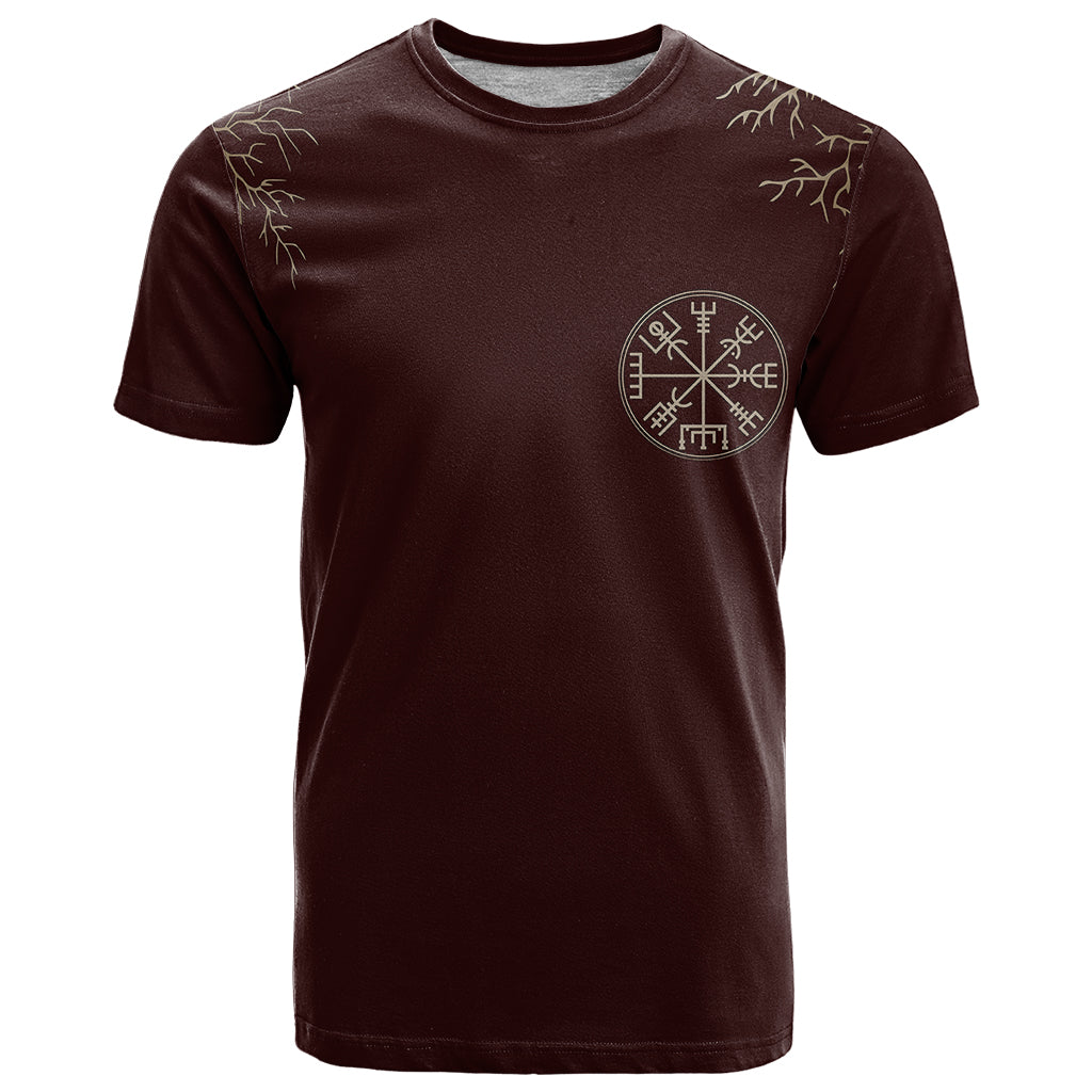 Viking T Shirt Yggdrasil Pattern And Ancient Rune - Wonder Print Shop