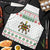 Mexico Christmas Apron with Piñata Star Design and Red Green Snowflake Pattern - Wonder Print Shop