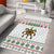 Mexico Christmas Area Rug with Piñata Star Design and Red Green Snowflake Pattern - Wonder Print Shop