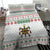 Mexico Christmas Bedding Set with Piñata Star Design and Red Green Snowflake Pattern - Wonder Print Shop