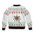 Mexico Christmas Bomber Jacket with Piñata Star Design and Red Green Snowflake Pattern - Wonder Print Shop