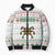 Mexico Christmas Bomber Puffer Jacket with Piñata Star Design and Red Green Snowflake Pattern - Wonder Print Shop