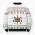Mexico Christmas Bomber Puffer Jacket with Piñata Star Design and Red Green Snowflake Pattern - Wonder Print Shop