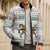 Mexico Christmas Bomber Puffer Jacket with Piñata Star Design and Red Green Snowflake Pattern - Wonder Print Shop