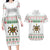 Mexico Christmas Couples Matching Long Sleeve Bodycon Dress and Hawaiian Shirt with Piñata Star Design and Red Green Snowflake Pattern - Wonder Print Shop