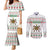 Mexico Christmas Couples Matching Mermaid Dress and Long Sleeve Button Shirt with Piñata Star Design and Red Green Snowflake Pattern - Wonder Print Shop