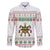 Mexico Christmas Family Matching Off The Shoulder Long Sleeve Dress and Hawaiian Shirt with Piñata Star Design and Red Green Snowflake Pattern - Wonder Print Shop