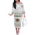 Mexico Christmas Family Matching Off The Shoulder Long Sleeve Dress and Hawaiian Shirt with Piñata Star Design and Red Green Snowflake Pattern - Wonder Print Shop