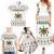 Mexico Christmas Family Matching Summer Maxi Dress and Hawaiian Shirt with Piñata Star Design and Red Green Snowflake Pattern - Wonder Print Shop