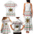 Mexico Christmas Family Matching Tank Maxi Dress and Hawaiian Shirt with Piñata Star Design and Red Green Snowflake Pattern - Wonder Print Shop