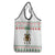 Mexico Christmas Grocery Bag with Piñata Star Design and Red Green Snowflake Pattern - Wonder Print Shop