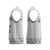 Mexico Christmas Knitted V-Neck Vest with Piñata Star Design and Red Green Snowflake Pattern - Wonder Print Shop